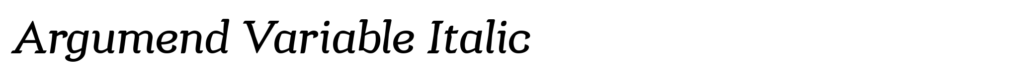 Argumend Variable Italic image